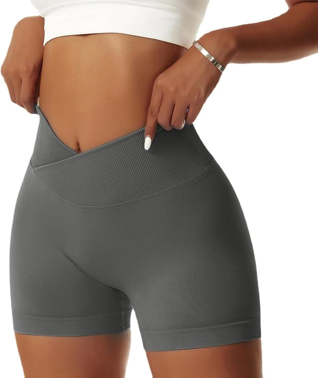 Detalle de Vertvie Damen Gym Shorts 4-Wege Stretch