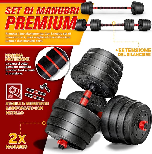 Thumbnail 1 de RE:SPORT Set manubri 15-40kg 2 in 1 🏋