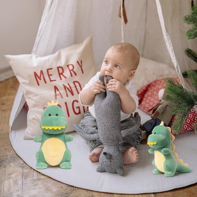 Thumbnail 6 de Adorlynetty Big Dinosaur Plush Toy 15.7in