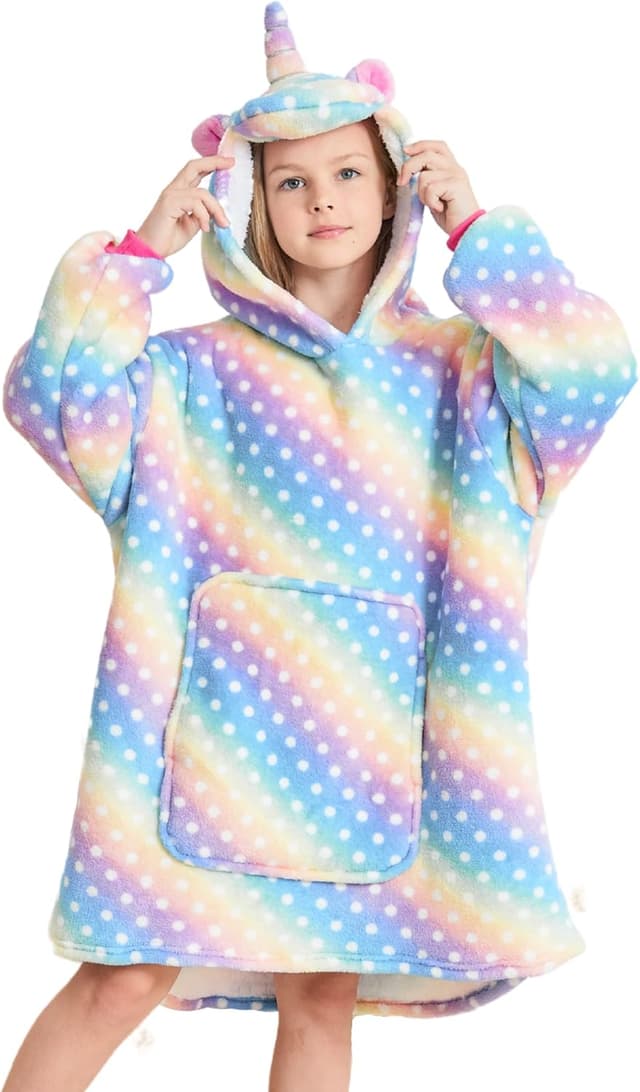 Thumbnail 6 de Ceruwum Unicorn Hoodies for Girls – Oversized Unicorn Hooded Sweatshirt Blanket Hoodie