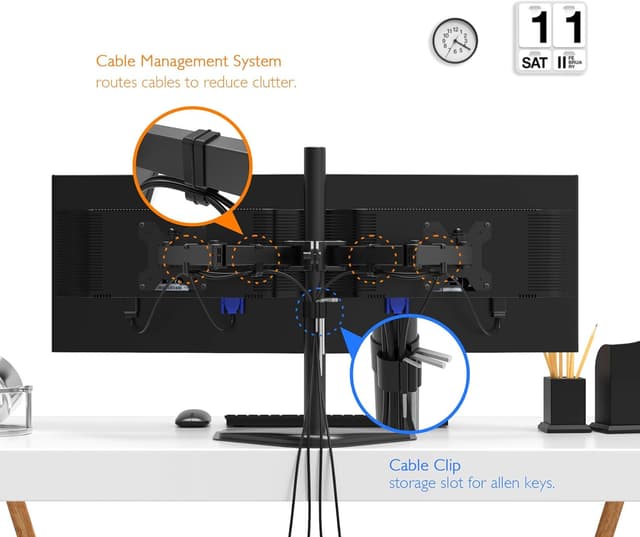Thumbnail 5 de BONTEC Dual Monitor Stand 13–27" 10kg