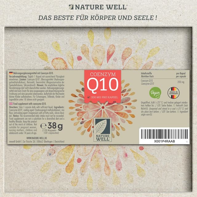 Thumbnail 5 de Q10 Kapseln hochdosiert 120x 200 mg