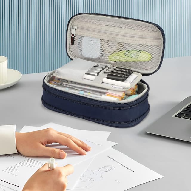 Detalle 2 de FINPAC Federmäppchen Federtasche (erweiterbar) „die Galaxie“ – Organizer mit viel Stauraum