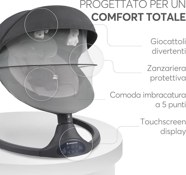 Thumbnail 2 de KikkaBoo CODIE Sdraietta neonati fino a 9 kg