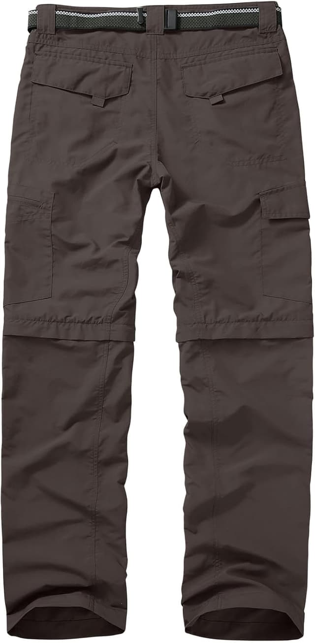 Detalle de mosingle Men’s Walking Hiking Zip-Off Trousers (Safari lightweight quick-dry cargo)