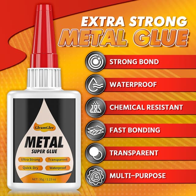 Detalle de Super Glue for Metal 35g, ultra strong bond
