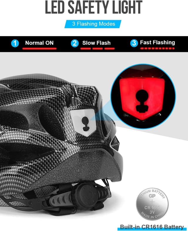 Thumbnail 1 de Bike Helmet 58-62cm with Light