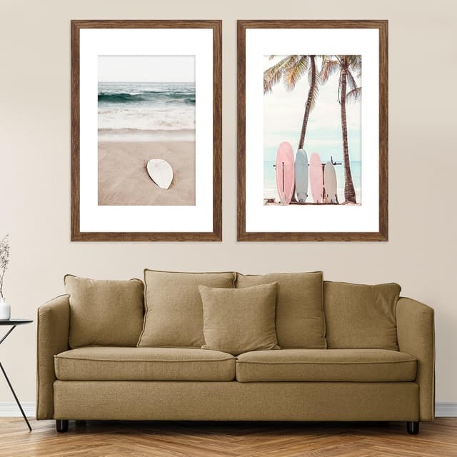 Thumbnail 5 de Hongkee 16x24 Rustic Brown Frame Set of 2