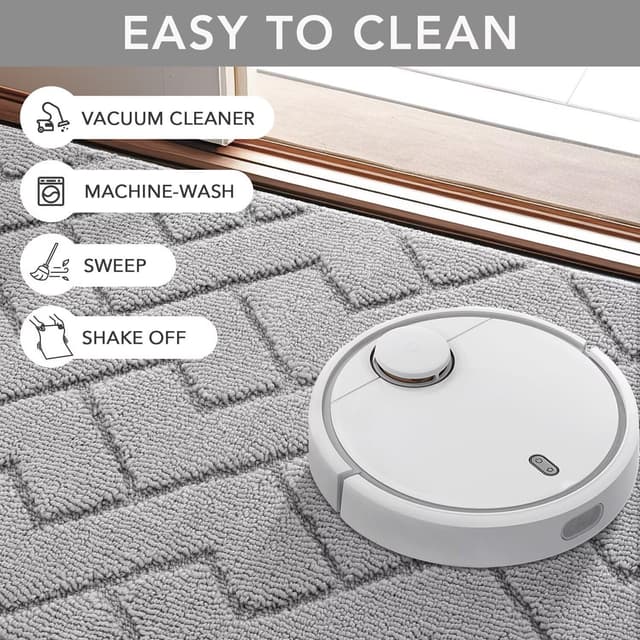 Thumbnail 5 de Biscpro Door Mat 80x100cm washable indoor mat