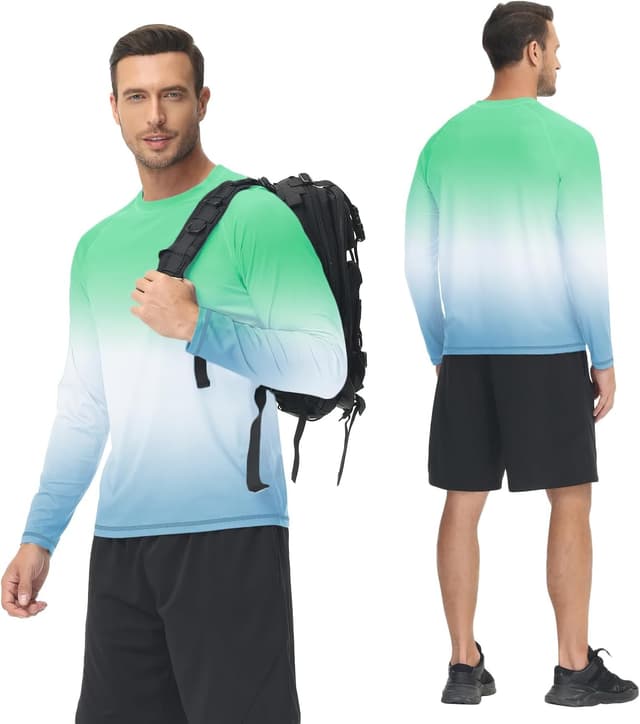 Detalle 2 de Huayuzh Rashguard UV Langarmshirt für Herren