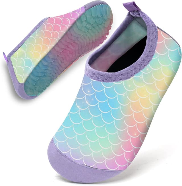 Detalle de WateLves Badeschuhe für Kinder (Gr. 14–31) – Wasserschuhe ohne Schnürsenkel für Strand & Pool