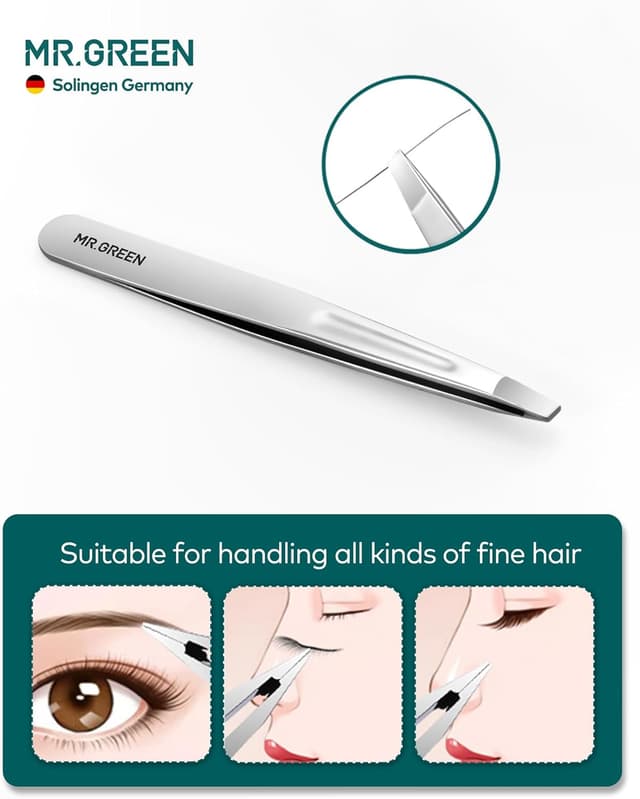 Detalle de MR.GREEN Nail Clipper Set (MR-6103) – stainless steel nail care tools with leather-style case