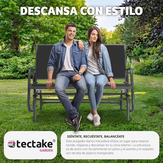 Thumbnail 6 de TecTake® Balancín Banco Exterior Negro