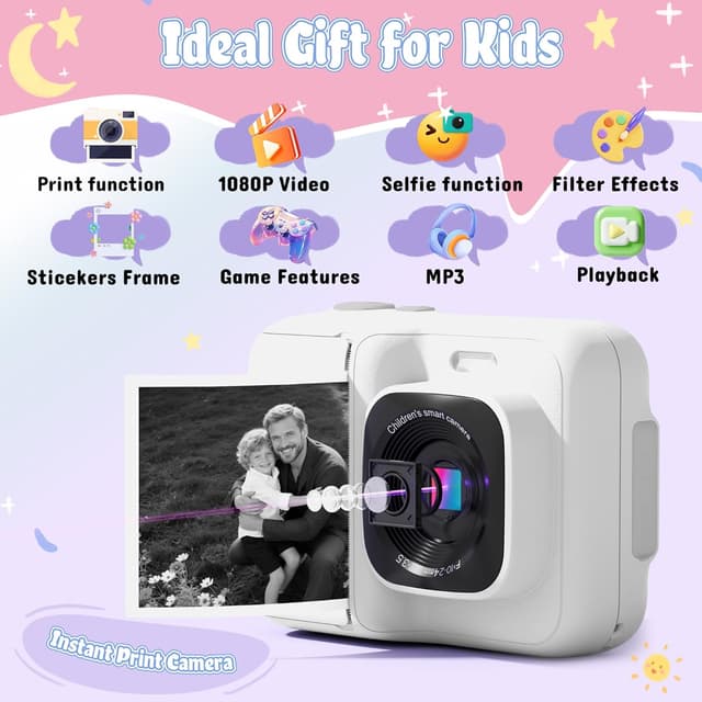 Detalle 2 de ETIKEZ Kids Camera 1080P with 32GB card