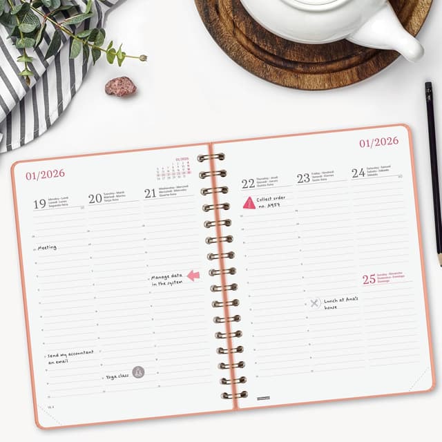 Thumbnail 2 de Finocam Agenda Spirale 2026 Corail