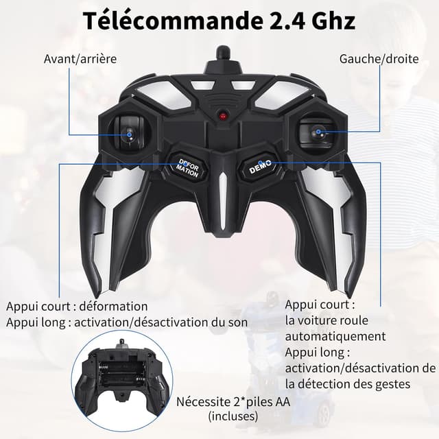 Thumbnail 6 de Yellcetoy Transform Jouets voiture RC 2 en 1