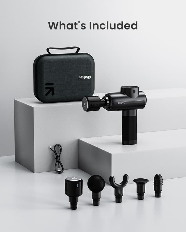 Thumbnail 7 de RENPHO Pistola de Masaje Muscular Calor y Frío 💆