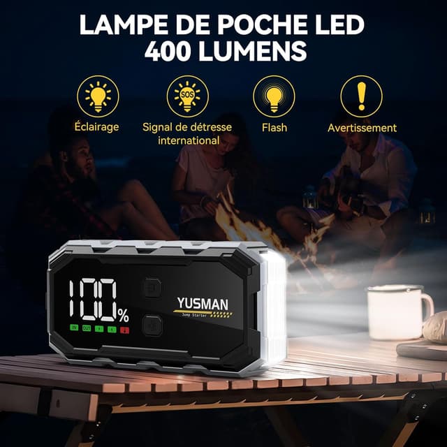 Thumbnail 2 de YUSMAN Arrancador 12V 8000A con inflador 150 PSI