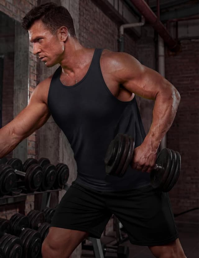 Thumbnail 2 de TACVASEN Tank Top für Herren aus Baumwolle – ärmelloses Achselshirt für Gym & Sommer