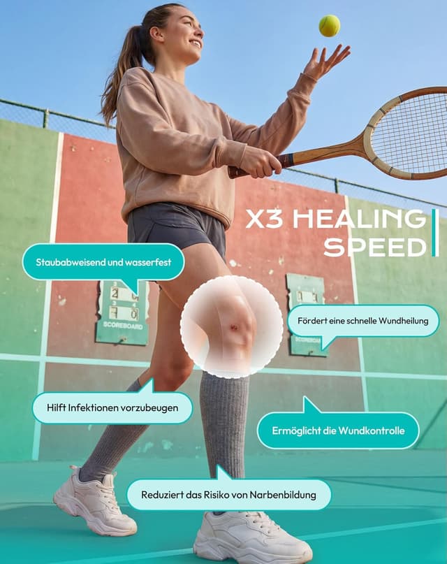 Detalle 2 de daidora Hydrokolloid-Rolle Gesundheitspflaster 5×300 cm (Pickel Patch Rolle) mit Positionierstreifen