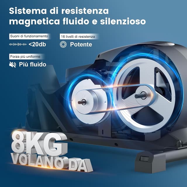 Detalle de Neezee Ellittica 8 kg, 16 livelli magnetici