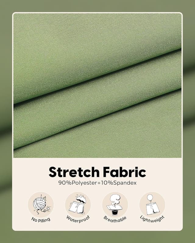 Detalle de maamgic Mens Khaki Shorts with 5/7 in inseam