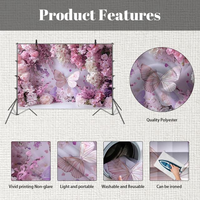 Detalle 2 de MEHOFOND 7x5ft girl birthday photo background