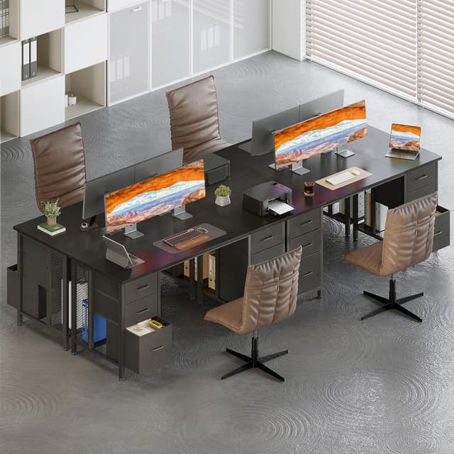 Detalle 2 de Coleshome Scrivania 160x52 con 6 cassetti