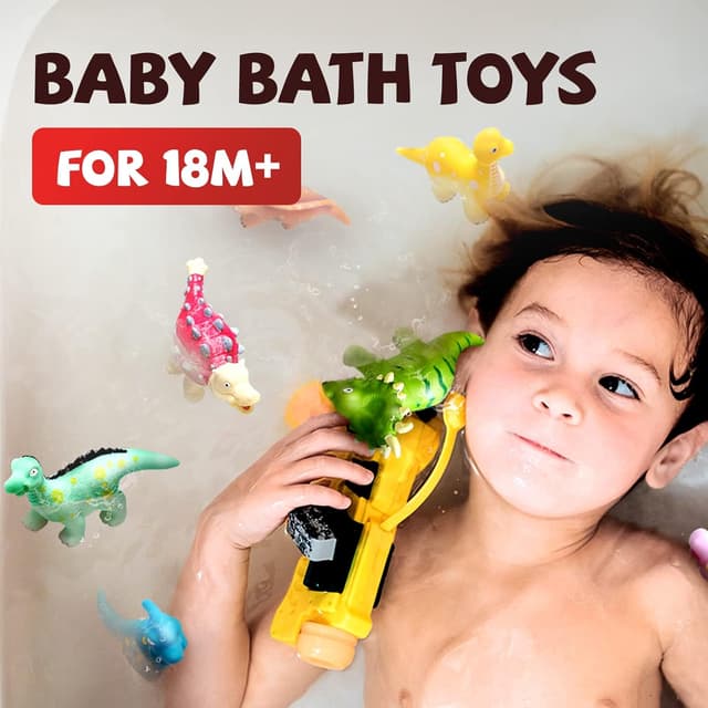 Detalle 2 de Hely Cancy Dinosaur Bath Toys 12 pcs