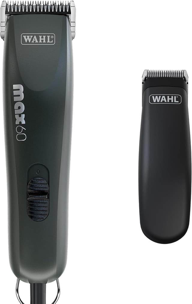 Detalle 2 de Wahl Animal Clipper Kit Max 60 & Pocket Pro : tondeuse sans fil pour chiens et chats, faible vibration
