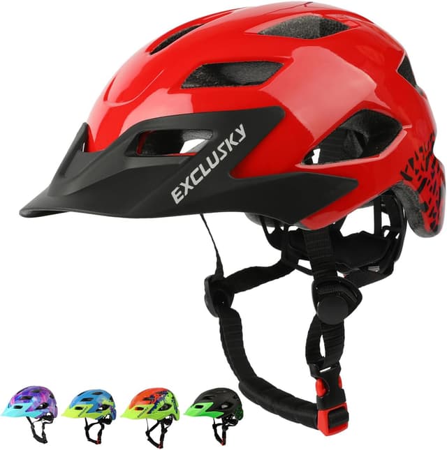 Imagen de Exclusky Kids Bike Helmet Adjustable Size 5–8 en OfertitasTOP