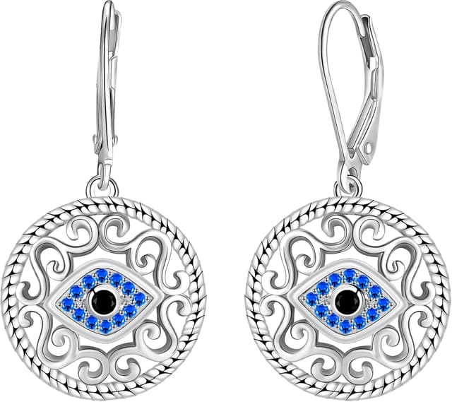 Detalle de J.WUEN boucles d’oreilles pendantes en argent sterling 925 (motif animaux) pour femme