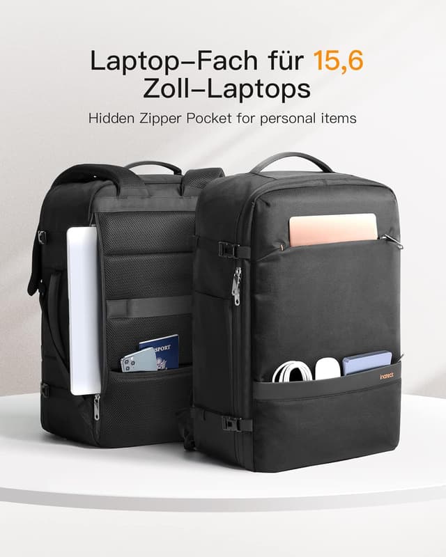 Detalle 2 de Inateck 42L Handgepäck Rucksack für Laptop