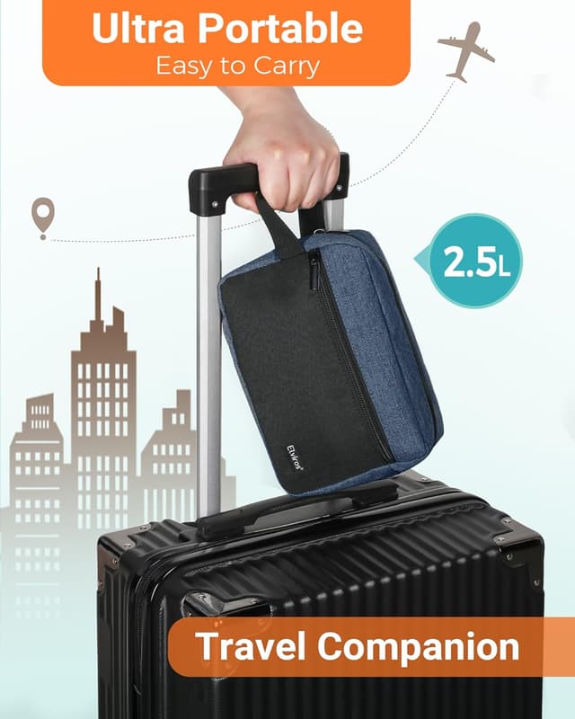 Thumbnail 5 de Elviros Travel Toiletry Bag 21cm