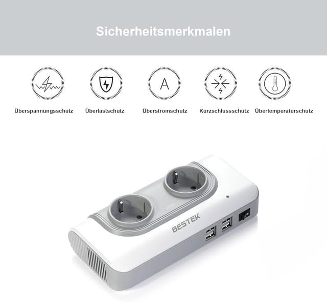 Thumbnail 2 de Convertitore universale 200W da 110V a 220V — Adattatore viaggio 🔌