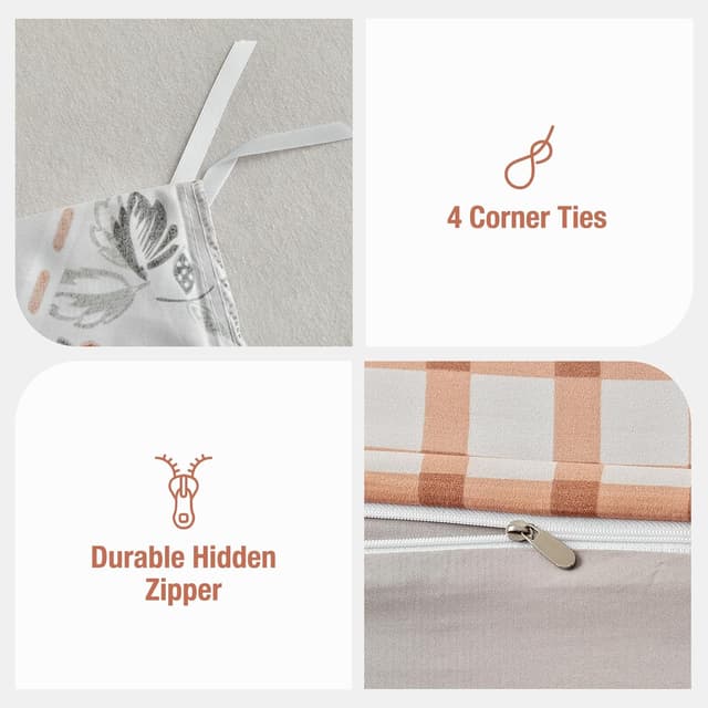 Detalle 2 de Tokokimo Funda Nórdica 220x240 3P Beige Patchwork