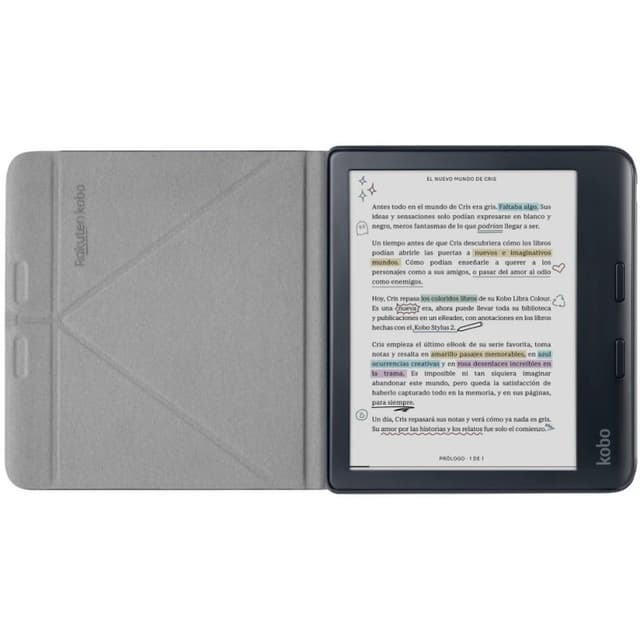 Detalle 2 de Kobo SleepCover para Kobo Libra Colour: funda con soporte de libro 7" negra