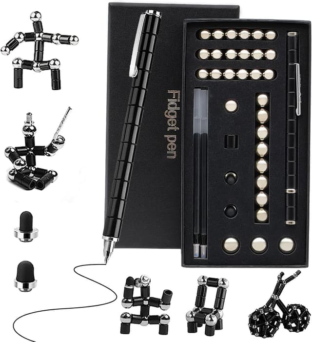 Detalle de Waksox magnetic fidget pen, blue