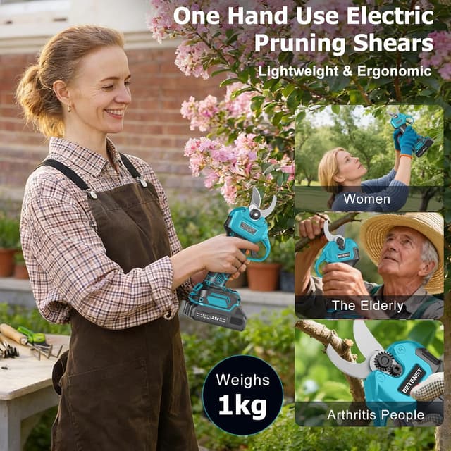 Thumbnail 4 de BETENST Tijeras de Podar 21V 2 baterías