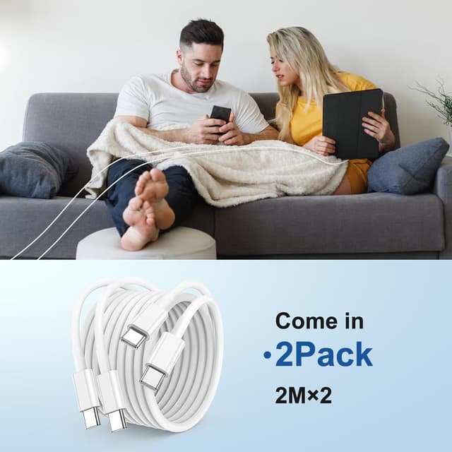 Thumbnail 6 de USB C to USB C 60W 2m charging cable