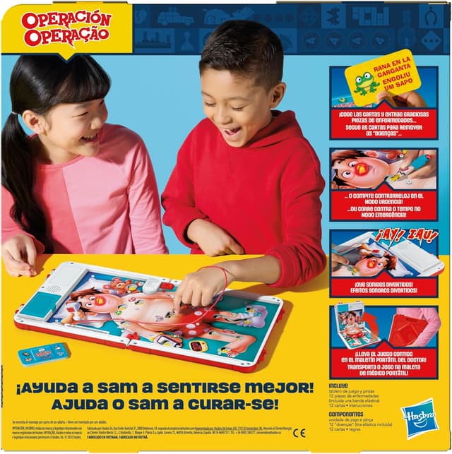 Detalle 2 de Operación Versión español-portugués — Juego de mesa electrónico 🎲