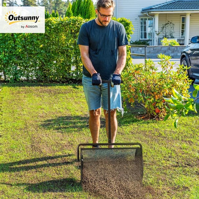 Detalle de Outsunny Épandeur de compost 75 L