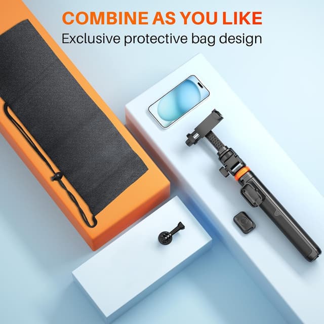 Thumbnail 6 de 62” Phone Tripod with Remote — Tripod