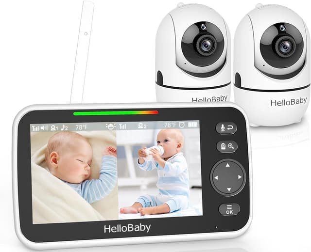 Thumbnail 1 de HelloBaby HB6550 5" baby monitor with PTZ camera