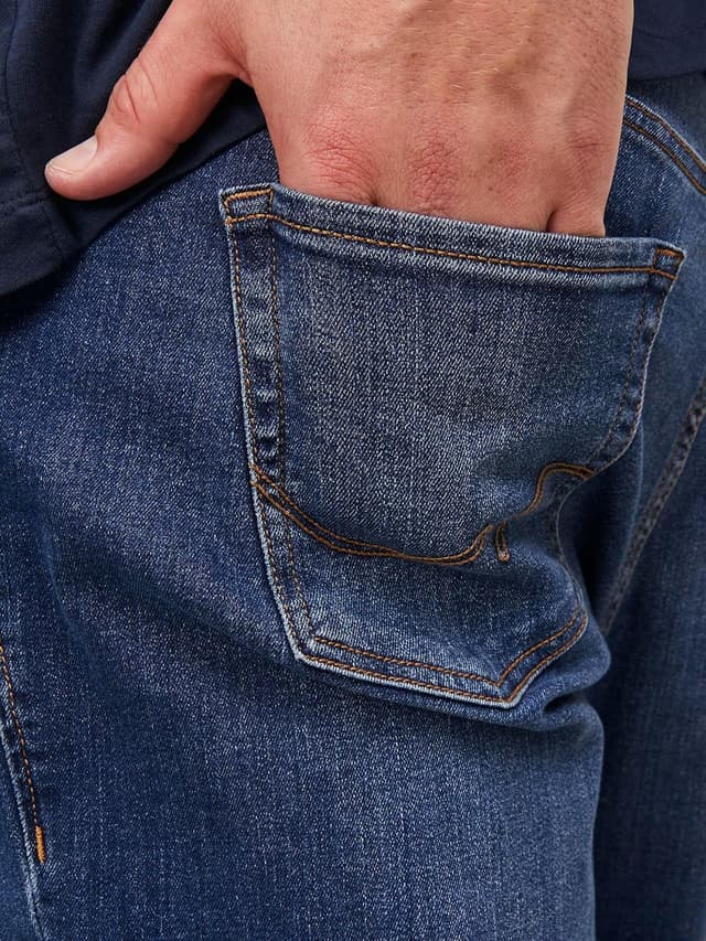 Detalle de JACK & JONES Jeans Slim Uomo blue stone washed