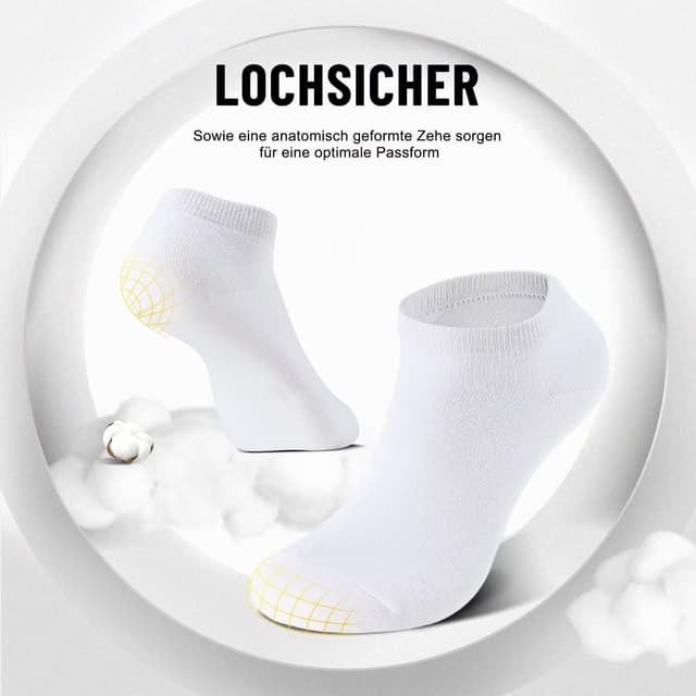 Detalle de YouShow Sneaker Socken 10 Paar aus Baumwolle