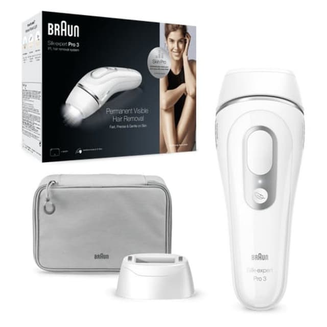 Detalle 2 de Braun Silk-expert Pro 3 PL3020 IPL con funda: depilación en casa con ajuste automático Skin Pro