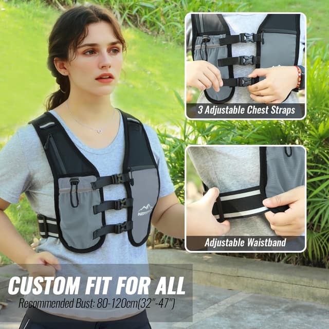 Thumbnail 3 de Nepfaivy Running Vest lightweight reflective hydration pack