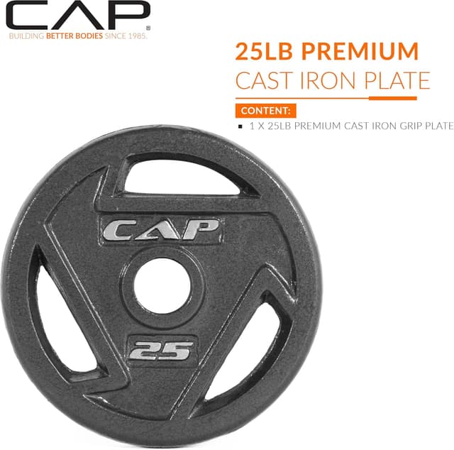 Detalle 2 de CAP Barbell 2-Inch Olympic Weight Plate 45 lb 🏋