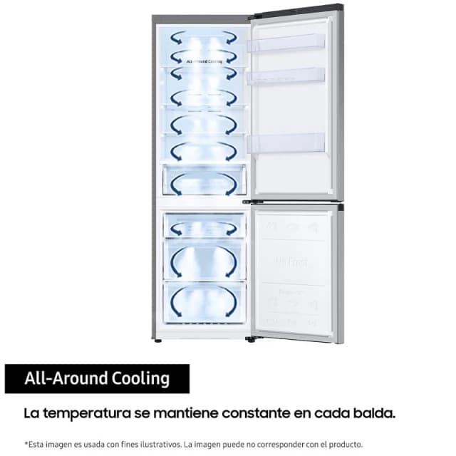 Detalle de Samsung RB34C602DSA Frigorífico No Frost Acero Inoxidable